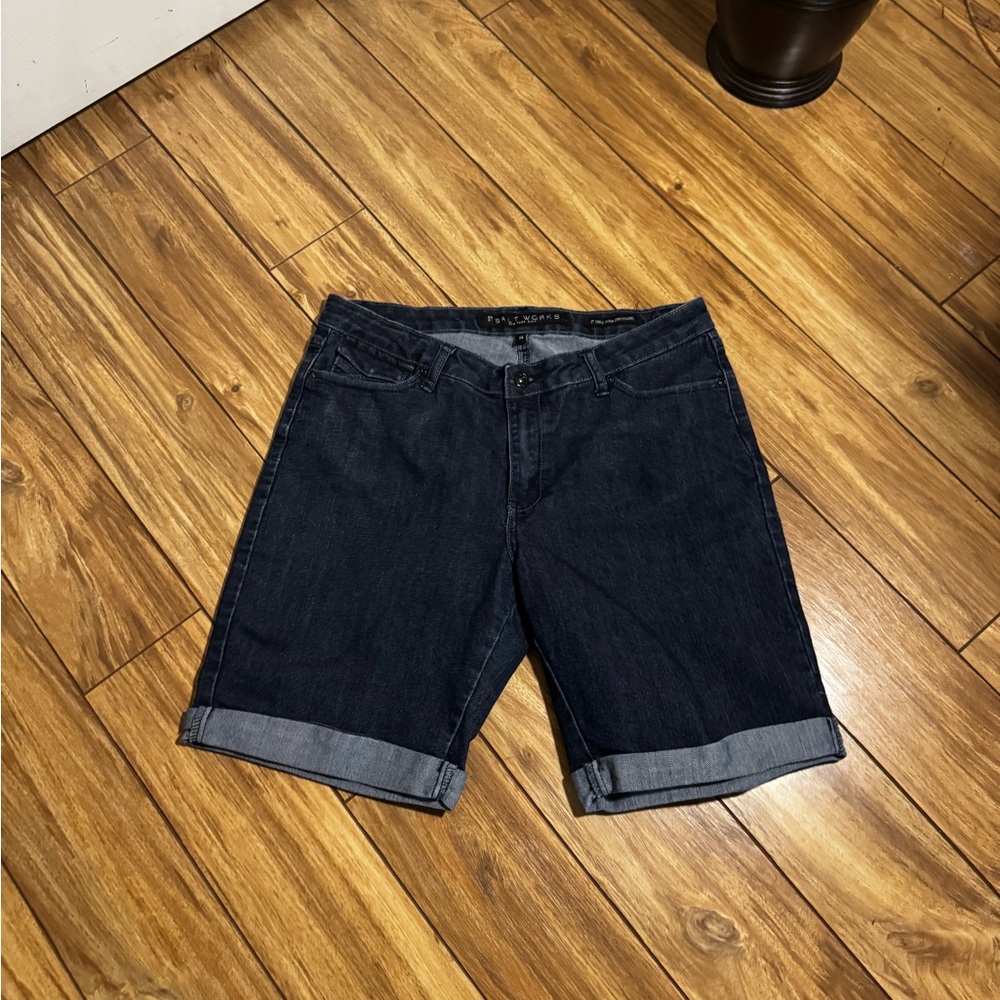 Salt Works Indigo Denim Shorts size women's 14